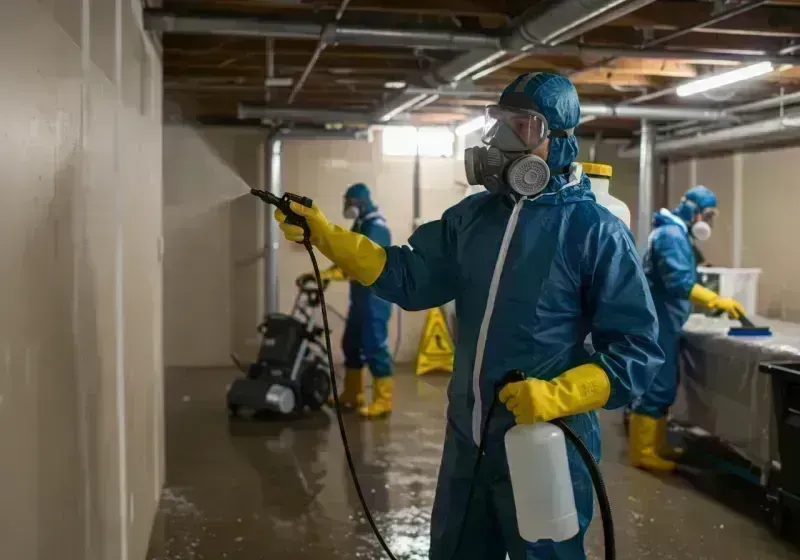 Basement Sanitization and Antimicrobial Treatment process in Riverdale, CA